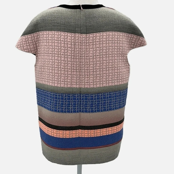 Cedric Charlier Mixed Media Cap Sleeve Blouse - NEW - Size 14 (US) - Picture 4 of 10